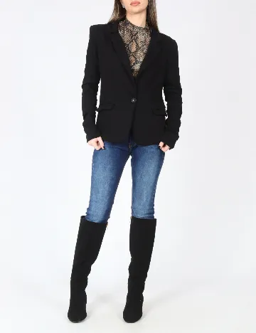 Sacou Bershka, negru