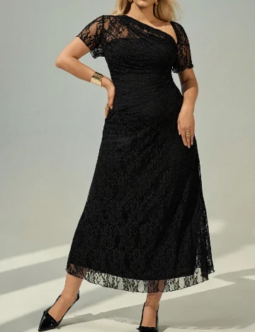 Rochie medie SHEIN CURVE, negru