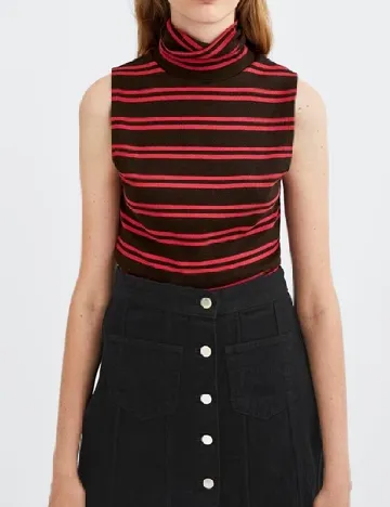 Bluza Zara, negru/rosu