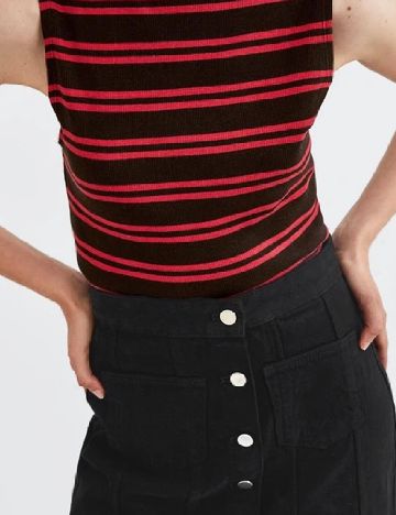 Bluza Zara, negru/rosu