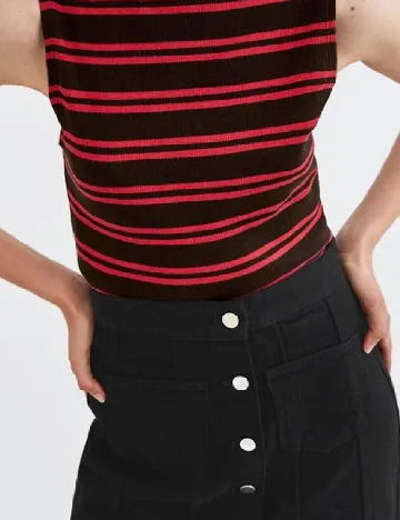 Bluza Zara, negru/rosu