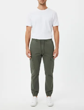 Pantaloni Pull&Bear, verde