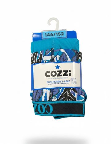 Set Boxeri 2 perechi Cozzi, turcoaz