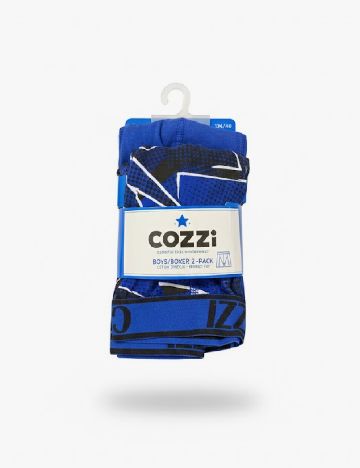 Set Boxeri 2 perechi Cozzi, albastru