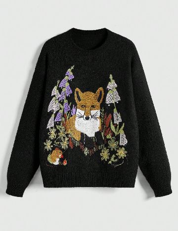 Pulover Romwe, negru