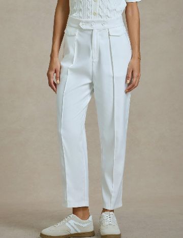 Pantaloni SHEIN, alb