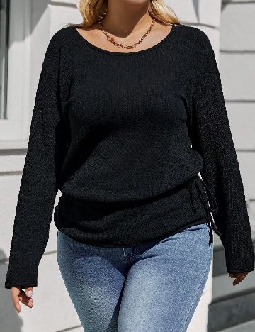 Bluza SHEIN CURVE, negru