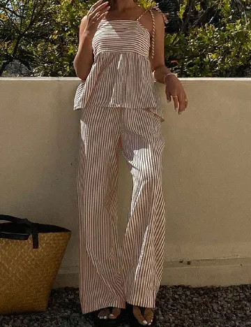 Compleu Dazy, alb/maro