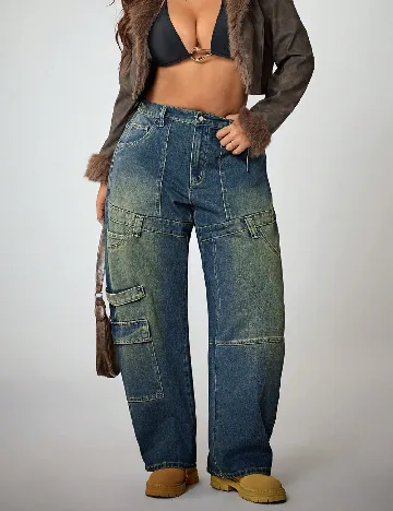 Blugi SHEIN CURVE, albastru