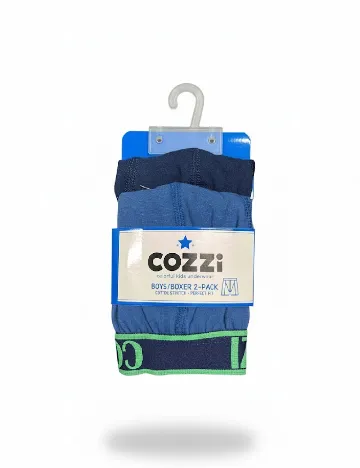 Set Boxeri 2 perechi Cozzi, albastru