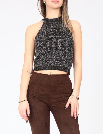 Top Bershka, negru