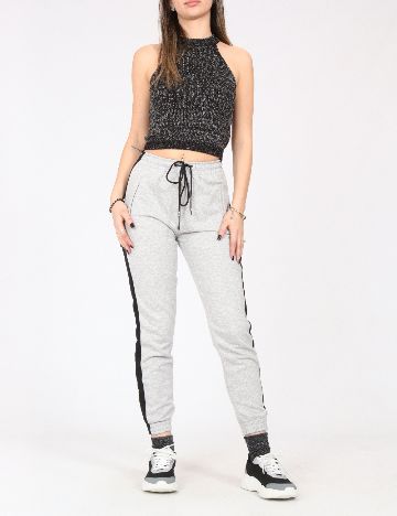 Pantaloni Bershka, gri