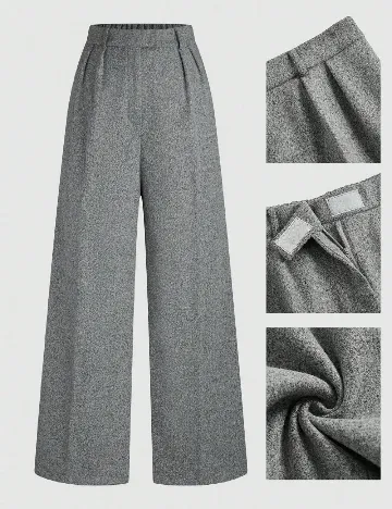 Pantaloni SHEIN CURVE, gri