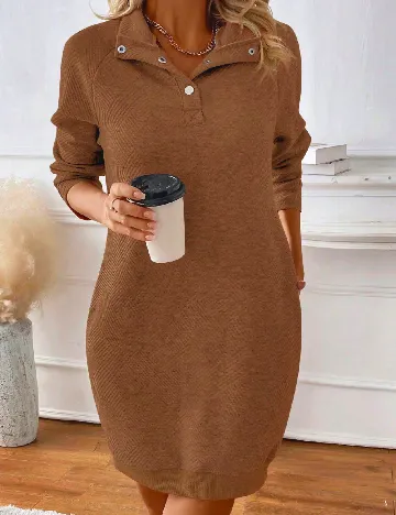 Rochie scurta SHEIN, maro