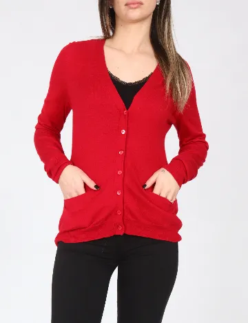 Cardigan Zara, rosu