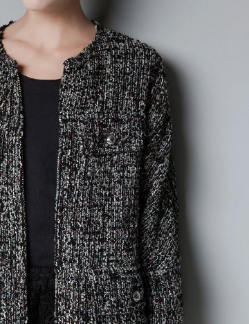 Jacheta Oversize Zara, mix culori