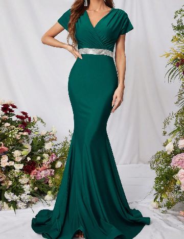 Rochie lunga Faeriesty, verde