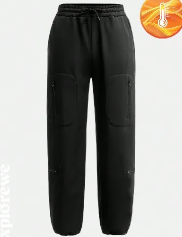 Pantaloni Shein Kids, negru