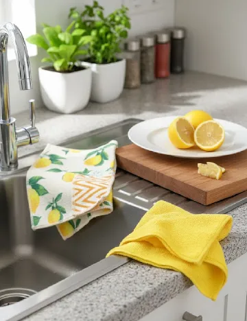 Set lavete 3 bucati Zd Trading, galben