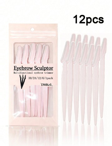 Set lame de ras, 12 bucati SHEIN, roz