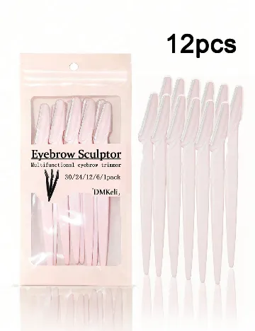 Set lame de ras, 12 bucati SHEIN, roz