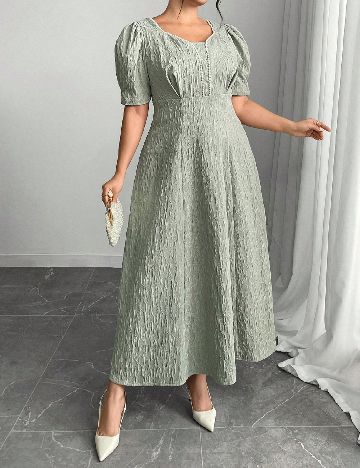 Rochie lunga SHEIN CURVE, verde