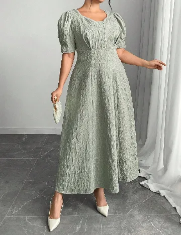 Rochie lunga SHEIN CURVE, verde