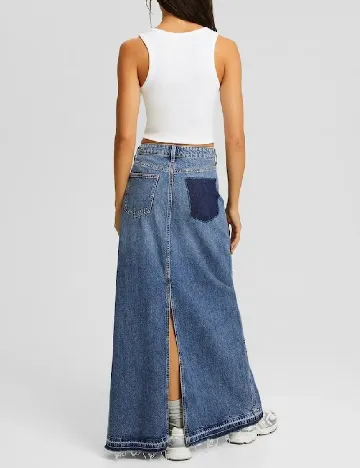 Fusta Bershka, albastru