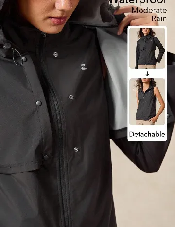 Geaca de ploaie OutZeal, negru