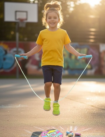 Coarda de sarit ACTION, albastru