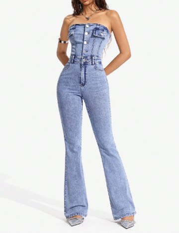 Salopeta SHEIN, albastru