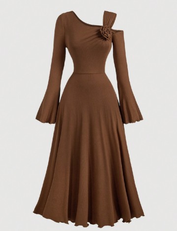 Rochie medie SHEIN, maro