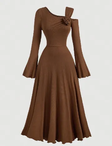 Rochie medie SHEIN, maro