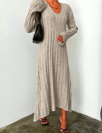 Rochie lunga SHEIN, bej