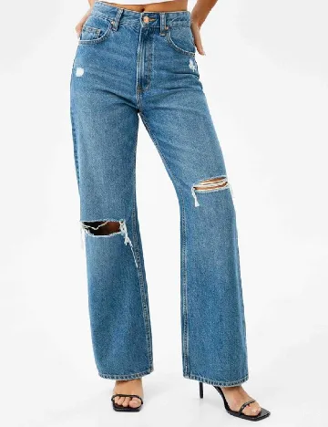 Blugi Bershka, albastru