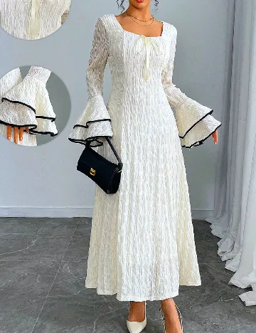 Rochie lunga SHEIN, ecru