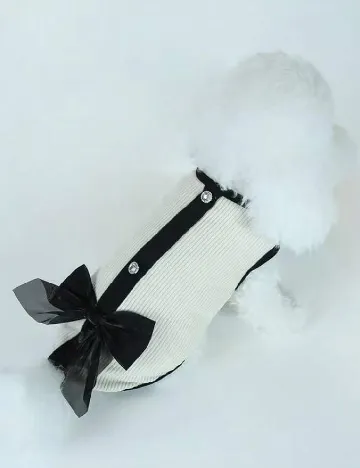 Haina pentru caini SHEIN, ecru