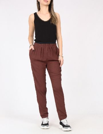 Pantaloni Zara, maro inchis