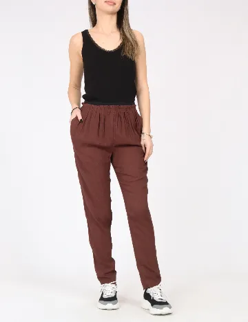 Pantaloni Zara, maro inchis