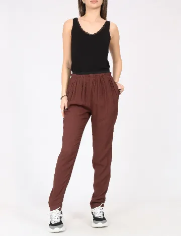 Pantaloni Zara, maro inchis