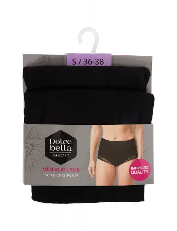Set chiloti 2 perechi Dolce Bella, negru