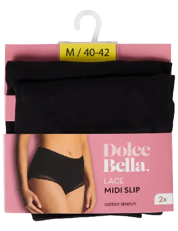 Set chiloti 2 perechi Dolce Bella, negru