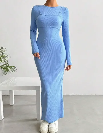 Rochie lunga SHEIN, albastru