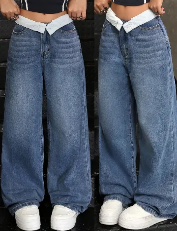 Blugi Shein Kids, albastru