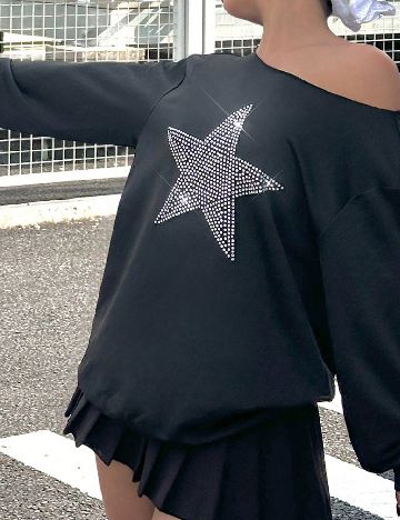 Bluza Shein Kids, negru