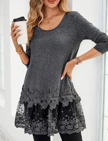 Bluza Emery Rose, gri