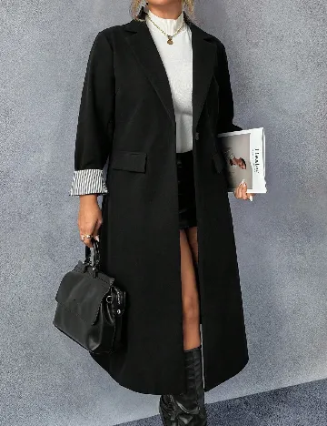 Palton SHEIN CURVE, negru