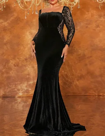 Rochie lunga SHEIN CURVE, negru