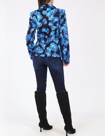 Sacou Zara, negru/albastru