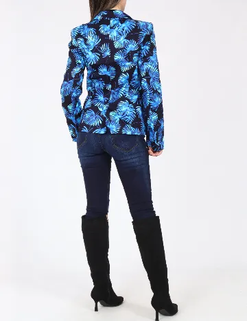 Sacou Zara, negru/albastru